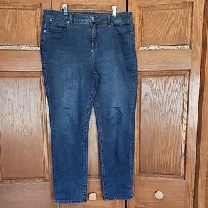 Talbots Denim Jean Women's Dark Wash size 12P.